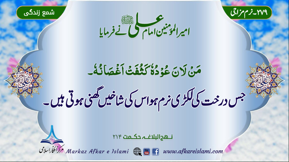279۔ نرم مزاجی